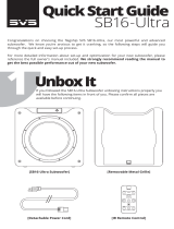 SVS SB16-ULTRA-PIANO-GLOSS Quick start guide