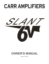 Carr Slant 6V Amp Owner's manual