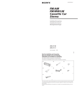Sony XR-C111 Installation guide