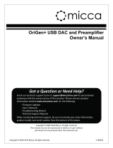 Micca OriGen+ User manual