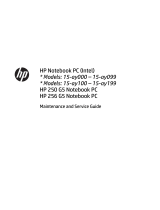 HP 15-bd000 Notebook PC series User guide