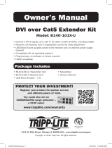 Tripp Lite B140-101X-U DVI over Cat5 Extender Kit Owner's manual