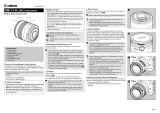 Canon EF-M 18-55mm f/3.5-5.6 IS STM User manual