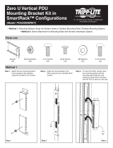 Tripp Lite PDUSIDEBRKT Mounting Bracket Owner's manual