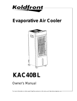 KoldFront KAC40BL Owner's manual