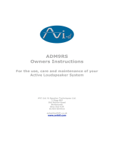 AVI ADM9RS Owner's Instructions Manual