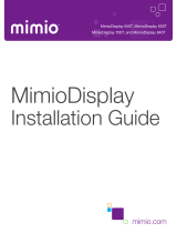 BOXLIGHT MimioDisplay Touch Display User guide