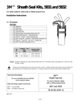 3M Sheath Seal Kits 5831 and 5832 Operating instructions