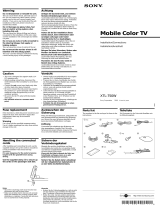 Sony XTL-750W Installation guide