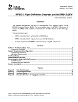 Texas Instruments MPEG-2 High Definition Decoder on the DM642 EVM Application Note