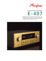 Accuphase E-407 User manual