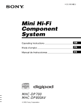 Sony MHC-DP800AV Owner's manual
