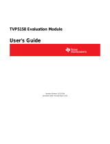 Texas Instruments TVP5158EVM (Rev. A) User guide