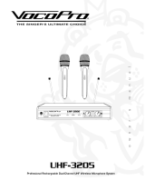 VocoPro UHF-3205 Owner's manual
