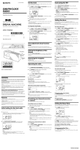 Sony XDR-C705DAB Operating instructions