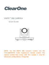 ClearOne UNITE 200 PTZ Camera User guide