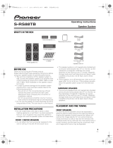 Pioneer S-RS88TB Operating instructions
