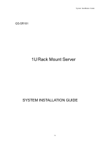 Gigabyte GS-SR101 System Installation Manual