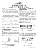 Hunter Fan 21016 Owner's manual