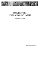 Powerware Expansion Chassis User manual