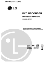 LG DR275 User manual