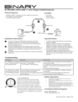 Binary B-100-USB1-CATX Quick start guide