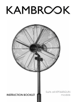 Kambrook 40cm Gunmetal Pedestal Fan User manual