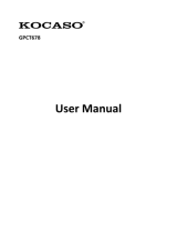 KOCASO GPCT678 User manual