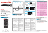 Sanyo FWBP505F Setup Manual