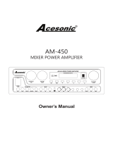 Acesonic AM-450 Owner's manual