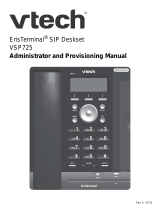 VTech VSP725 Administrator And Provisioning Manual
