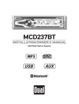 Dual MCD237BT Owner's manual