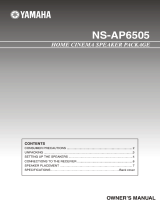 Yamaha NS-AP6505 User manual