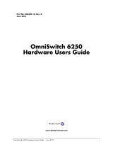 Alcatel-Lucent OmniSwitch 6250-P24 User manual