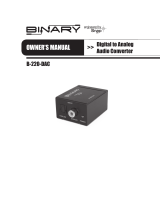 Binary B-220-DAC Owner's manual