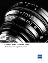 Zeiss Compact Prime and Zoom lenses [CP.2, CZ.2] User manual