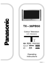 Panasonic TX36PB50 Operating instructions