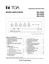 TOA BG-2060 CU User manual