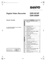 Sanyo DSR-5016P Quick Manual