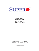 Supermicro X9DAE User manual