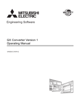 Mitsubishi Electric GX Converter Version 1 Oprating User manual