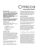 Micca C-8C/C-6C User manual