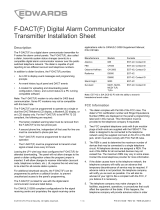 EDWARDS F-DACT(F) Digital Alarm Communicator Transmitter Installation guide
