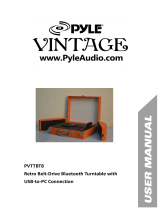 Pyle Vintage PVTTBT8 User manual
