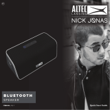 Altec Lansing Nick Jonas NJ-1 Quick start guide