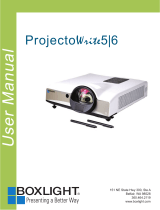 BOXLIGHT ProjectoWrite6 WX31NST User guide