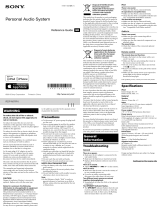 Sony RDP-M7iPN Operating instructions