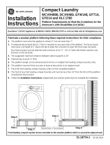 GE DCVH480EKWW Installation guide