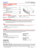 NEC WT610 Edu Mount Edition Owner's manual