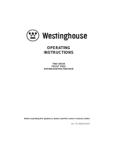 Westinghouse TWO DOOR FROST FREE REFRIGERATOR-FREEZER Operating Instructions Manual